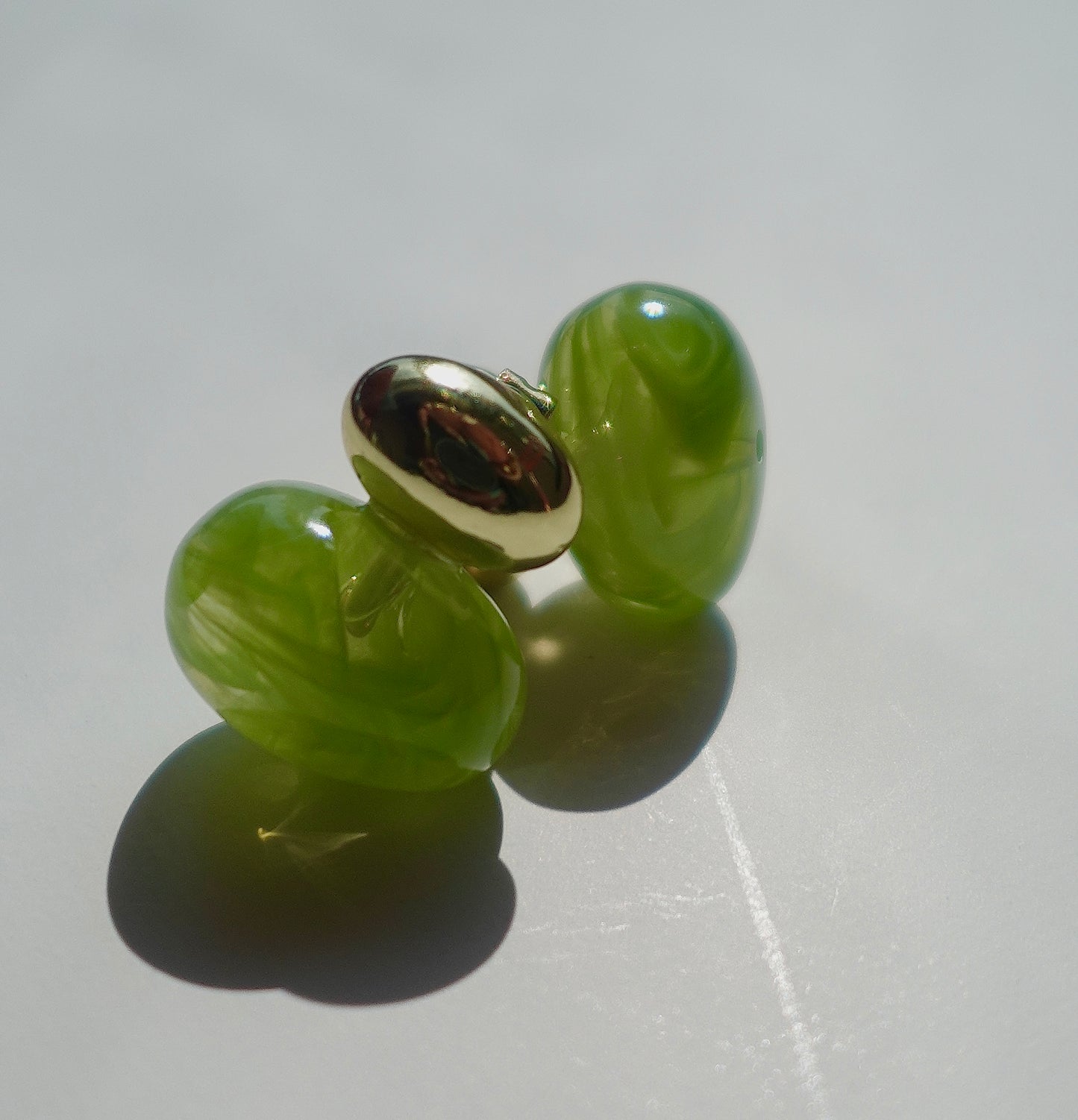 Green Apple Gold Filled Earrings