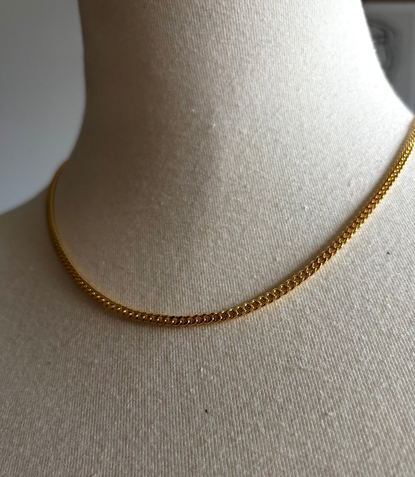 Essential Cuban Style Gold Filled Layering Necklace