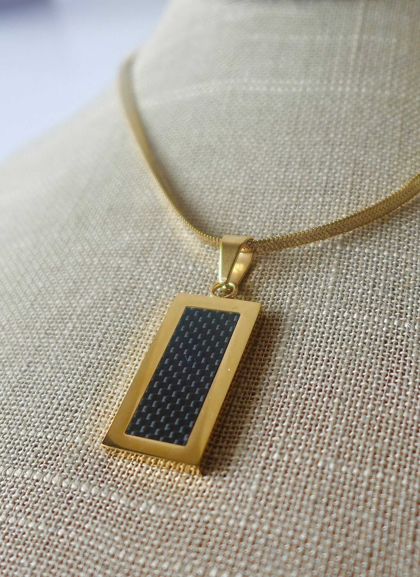 “Elevated” Gold Filled Men’s Herringbone Necklace