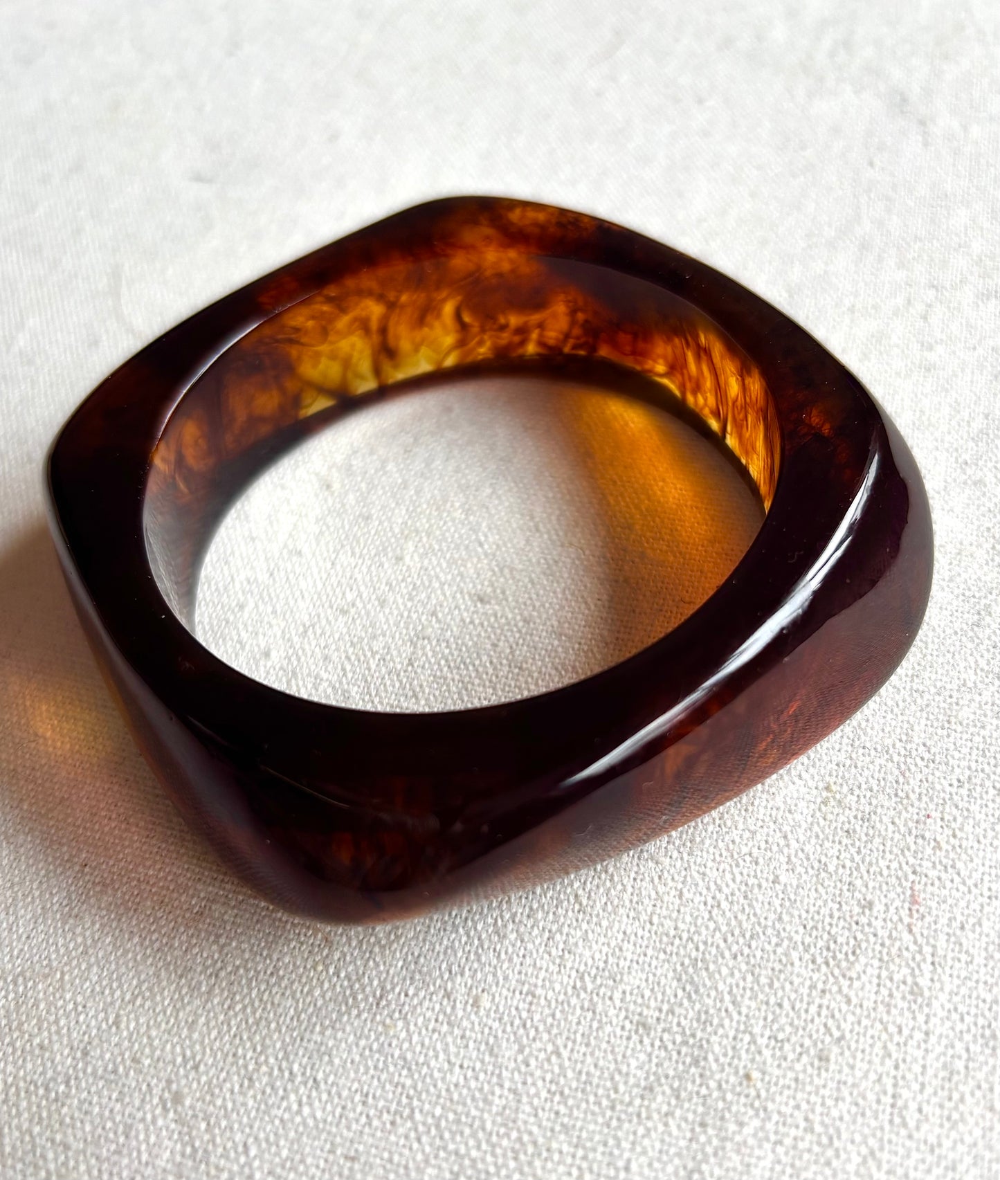 “90s” Brown Agate Bangle