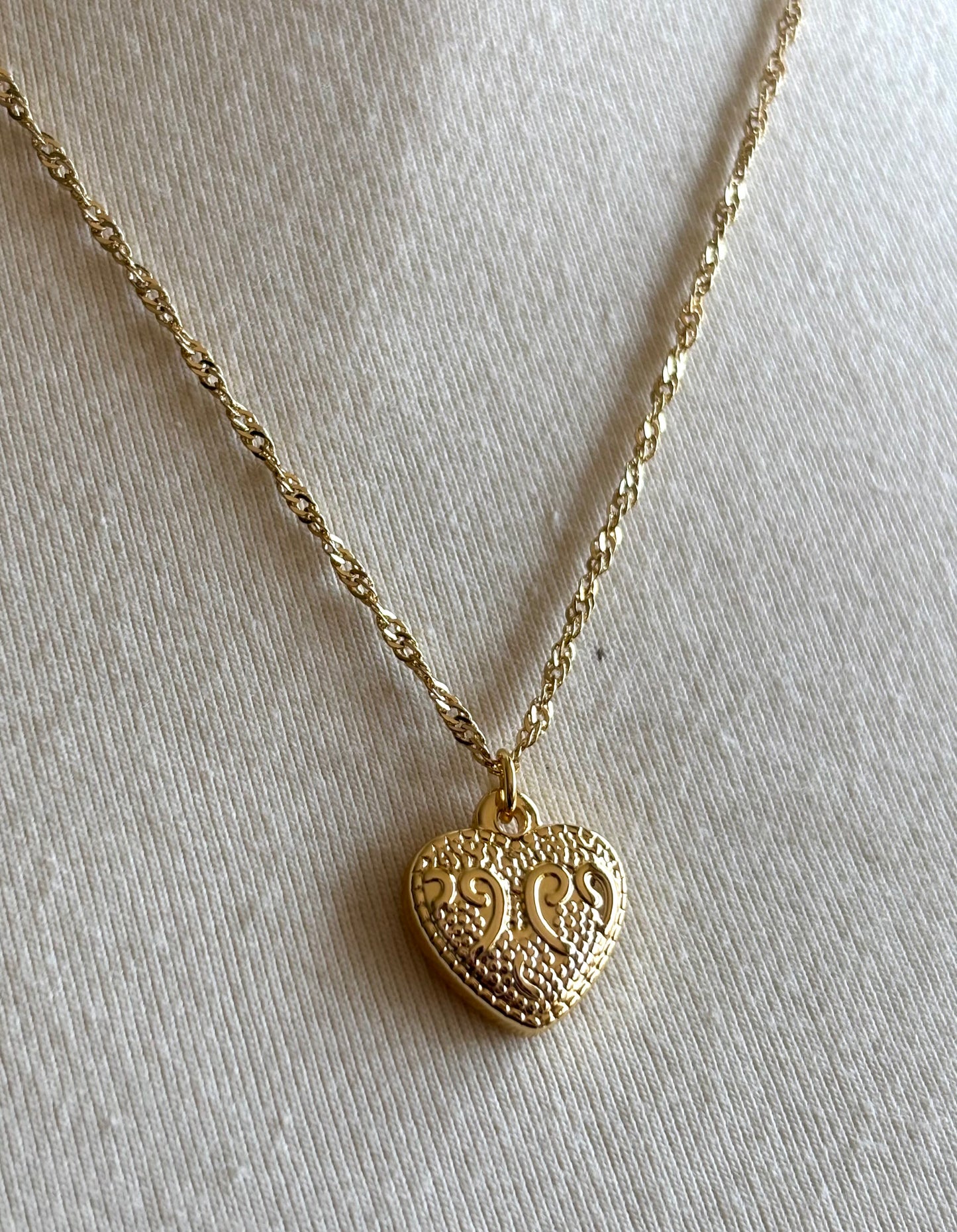 Artisanal Gold Filled Heart Necklace