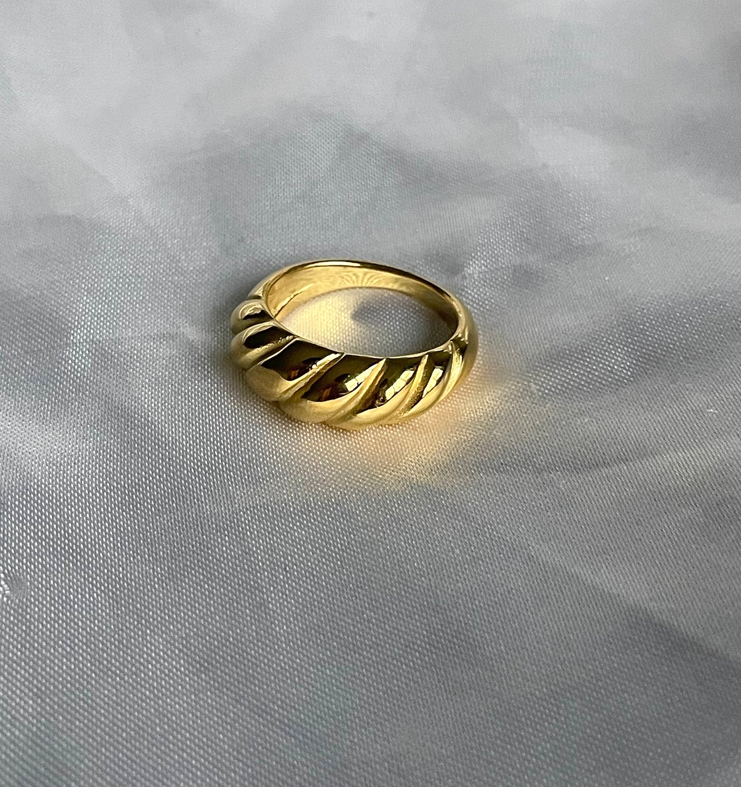 “Chrissy” Gold Filled Essential Croissant Ring