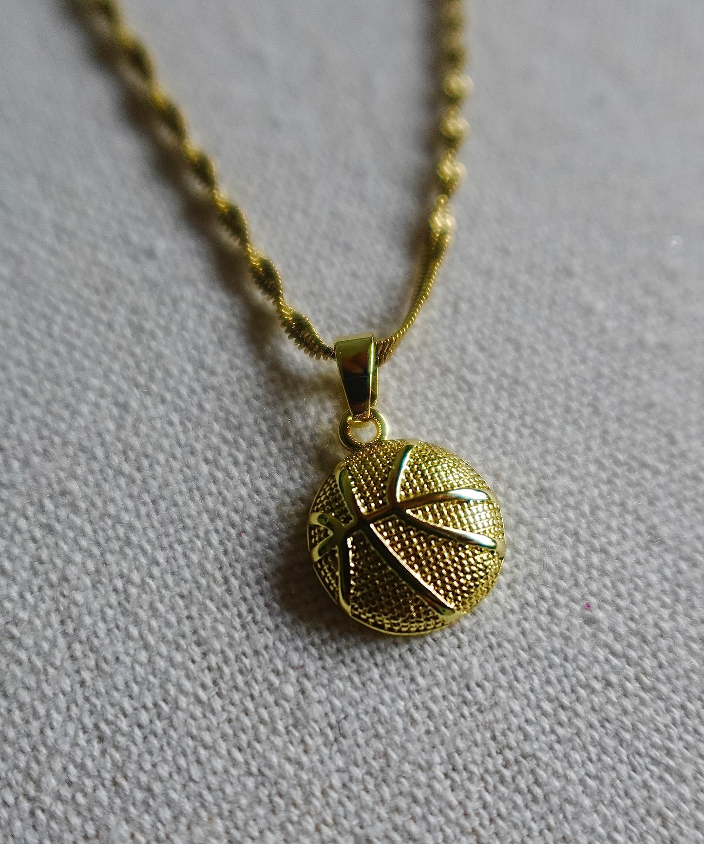 “Slam Dunk” Gold Filled Basketball Necklace