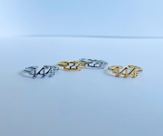 Angel Numbers Gold Filled Rings