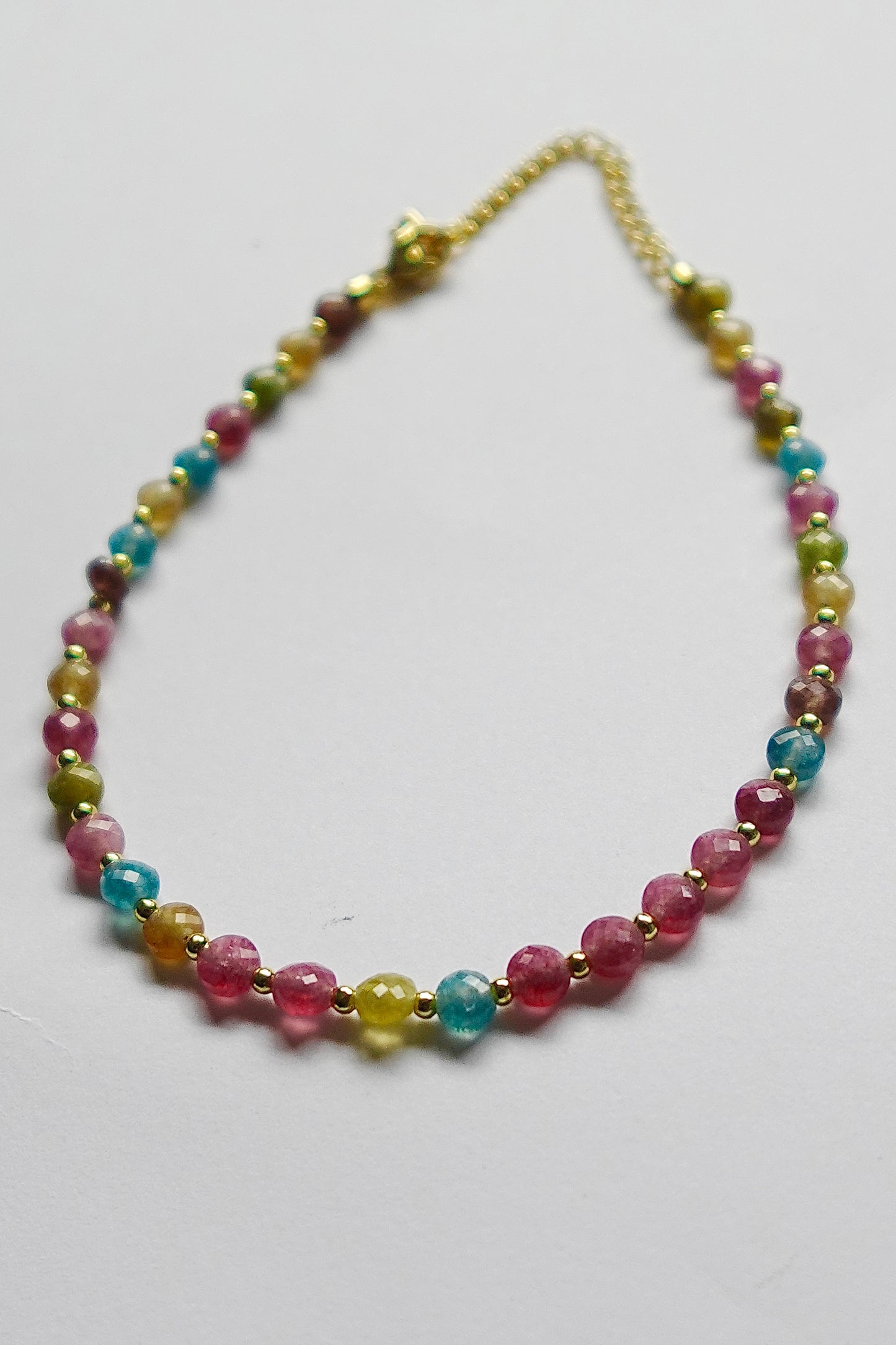 “Candy” Gold Filled Colorful Beaded Anklet