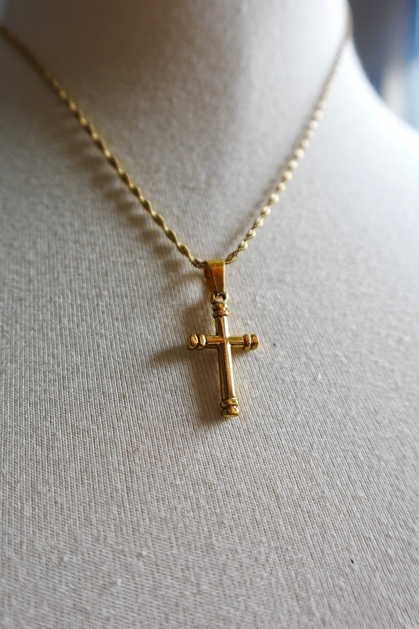 “Blessed” Essential Gold Filled Cross Necklace