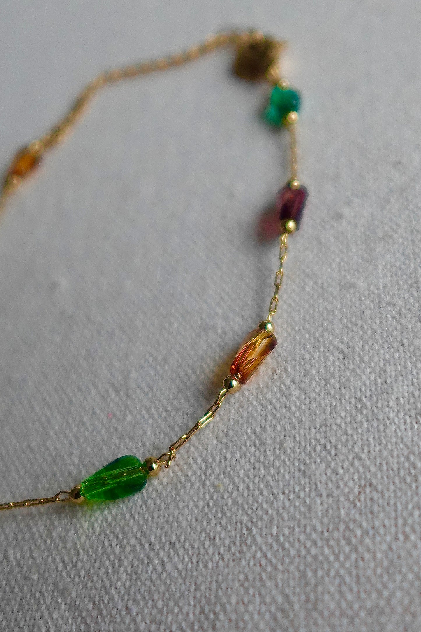 Fall Crystal Gold Filled Bracelet