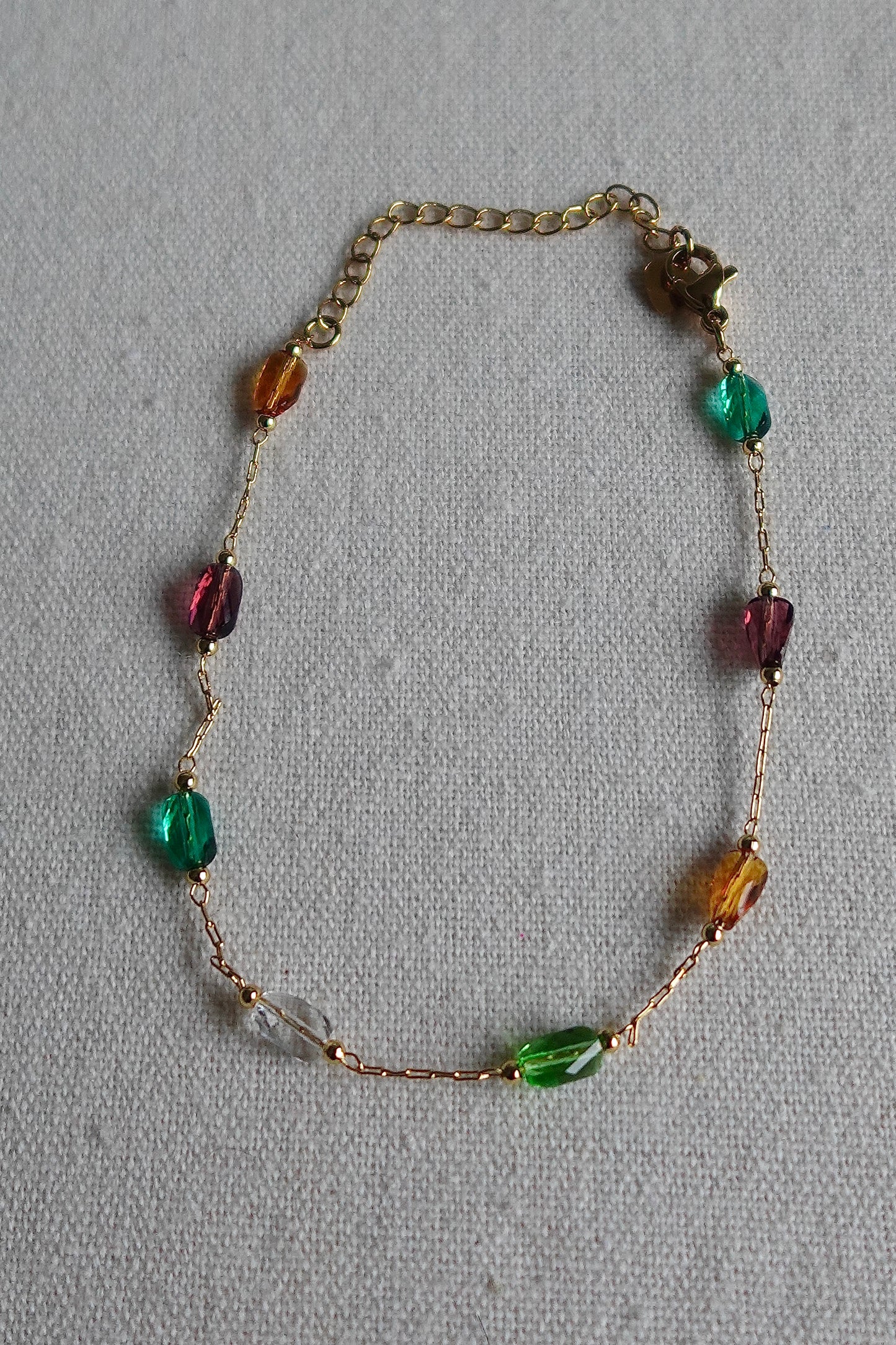 Fall Crystal Gold Filled Bracelet