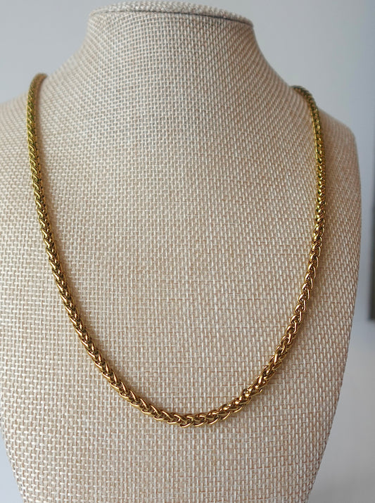 Men’s Essential Wheat Gold Filled Chain