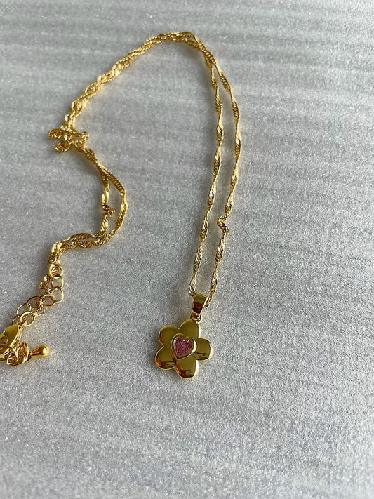 “Baby Flower” Gold Filled Necklace