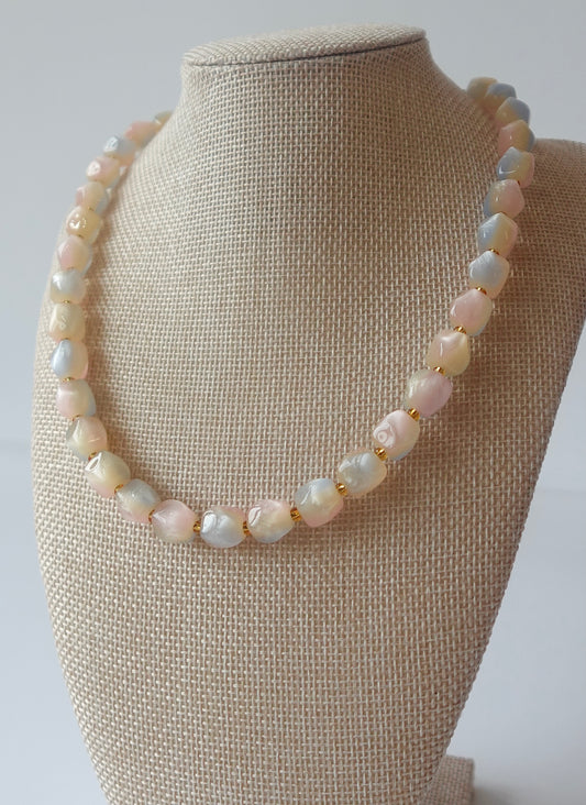 “Summer Sorbet” Gold Filled Pastel Necklace