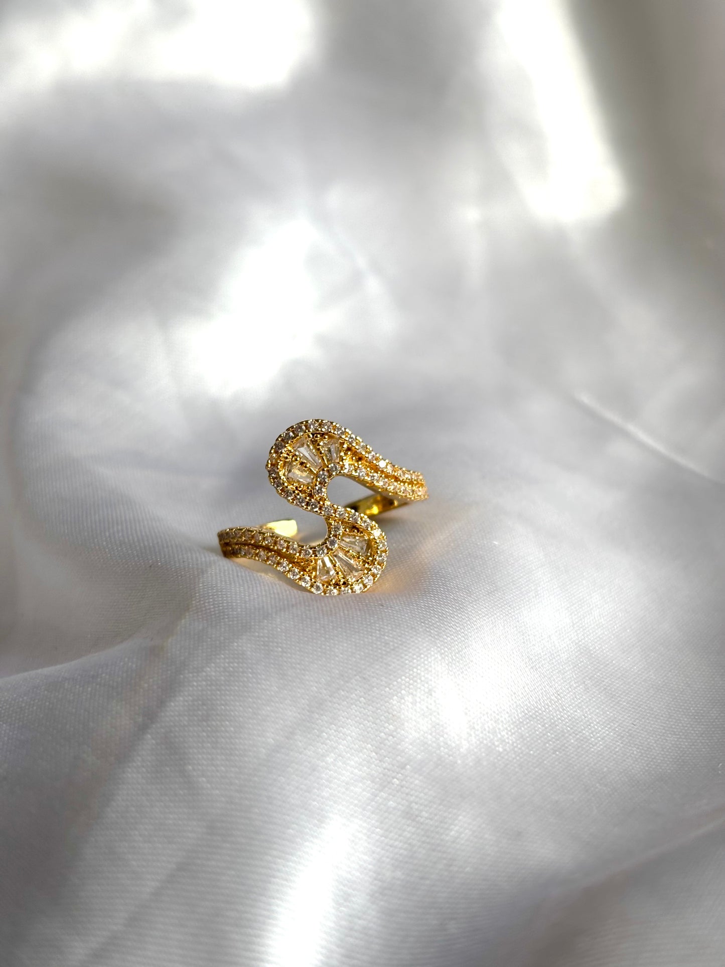 “Wavy” Gold Filled Statement Ring