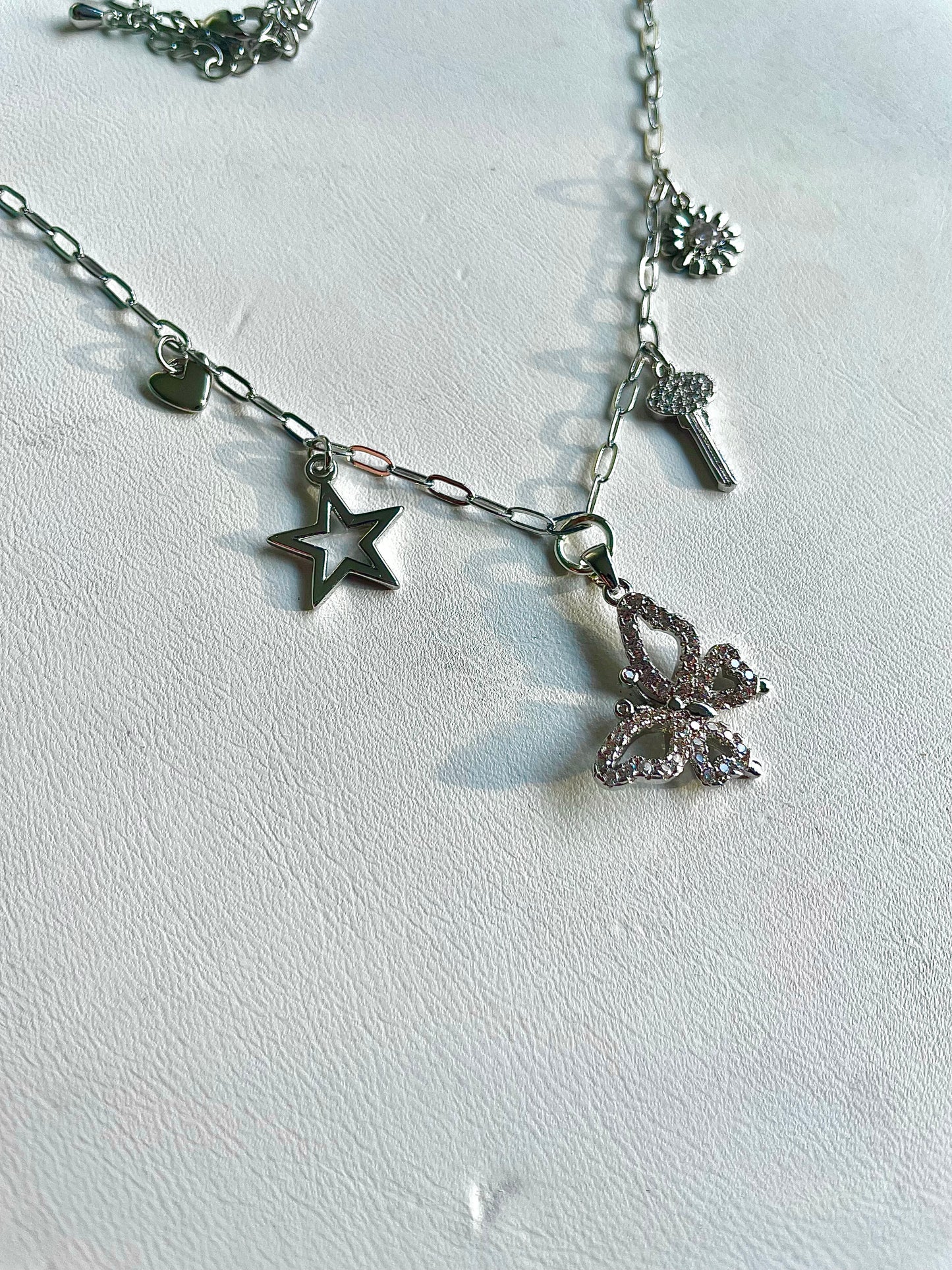 “Flying Star” Stainless Steel Charm Necklace