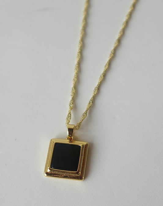 “Black Ice” Men’s Core Essential Gold Filled Necklace