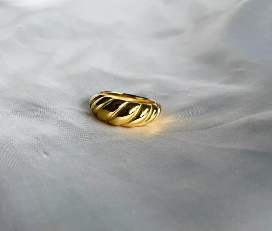 “Chrissy” Gold Filled Essential Croissant Ring