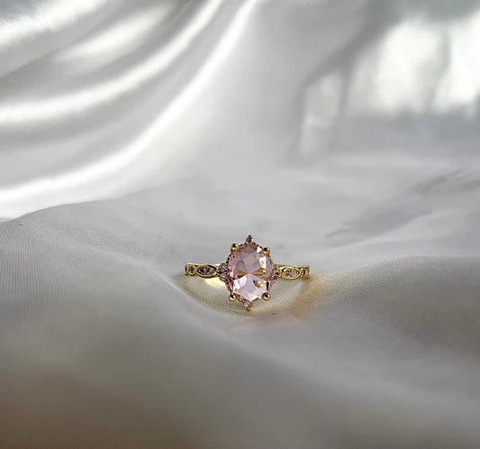 “Babydoll” Pink Gold Filled Adjustable Ring