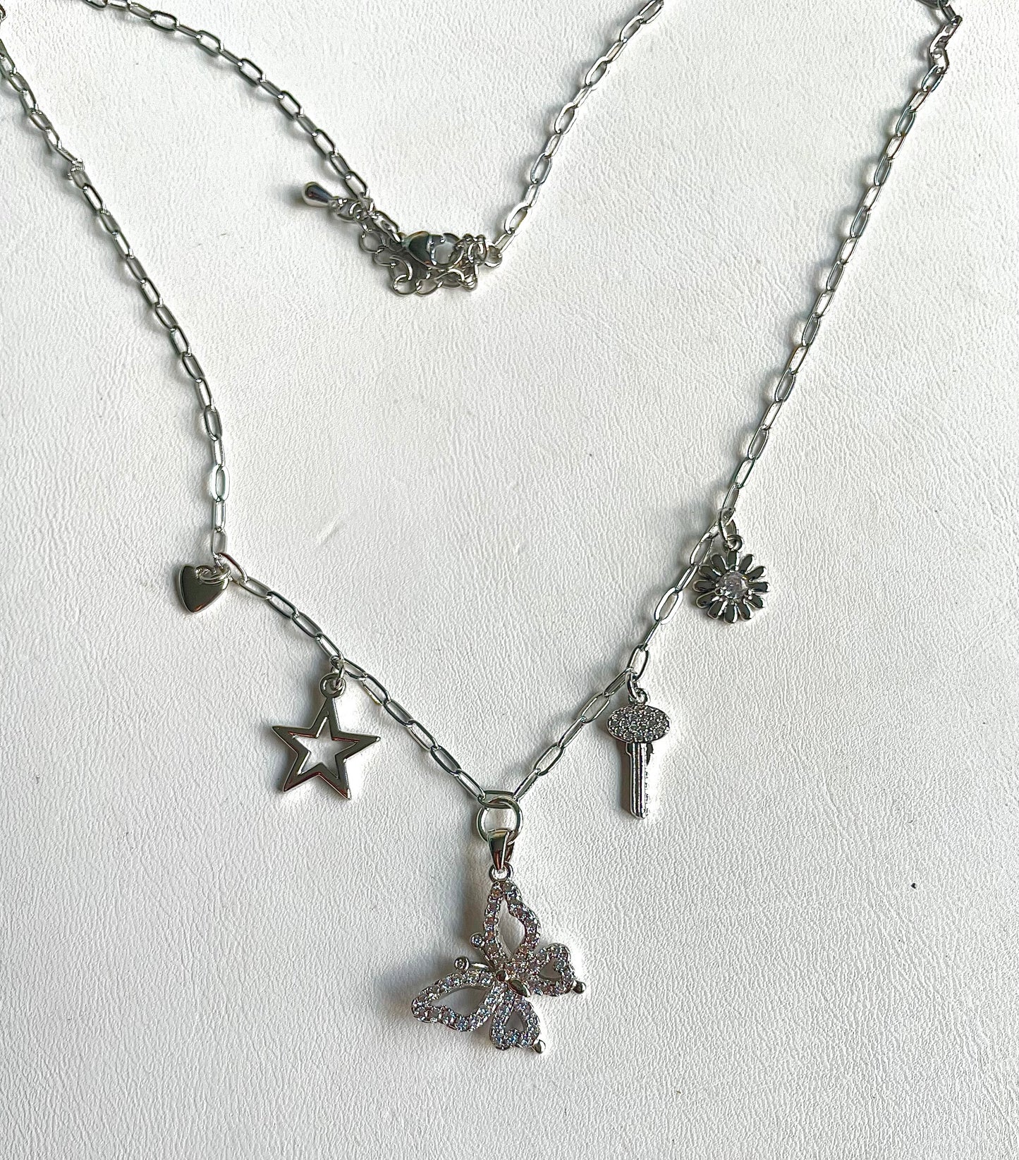 “Flying Star” Stainless Steel Charm Necklace