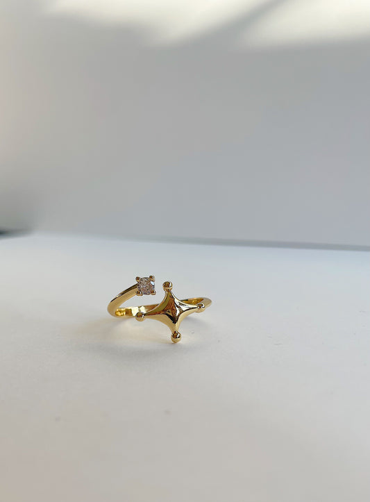 “Stella” Gold Filled Adjustable wrap ring
