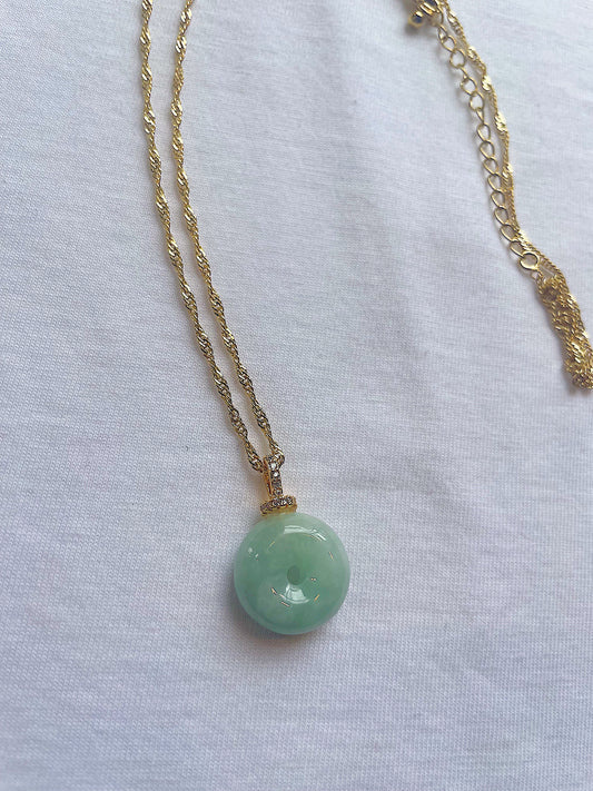 Baby Jade Gold Filled Necklace