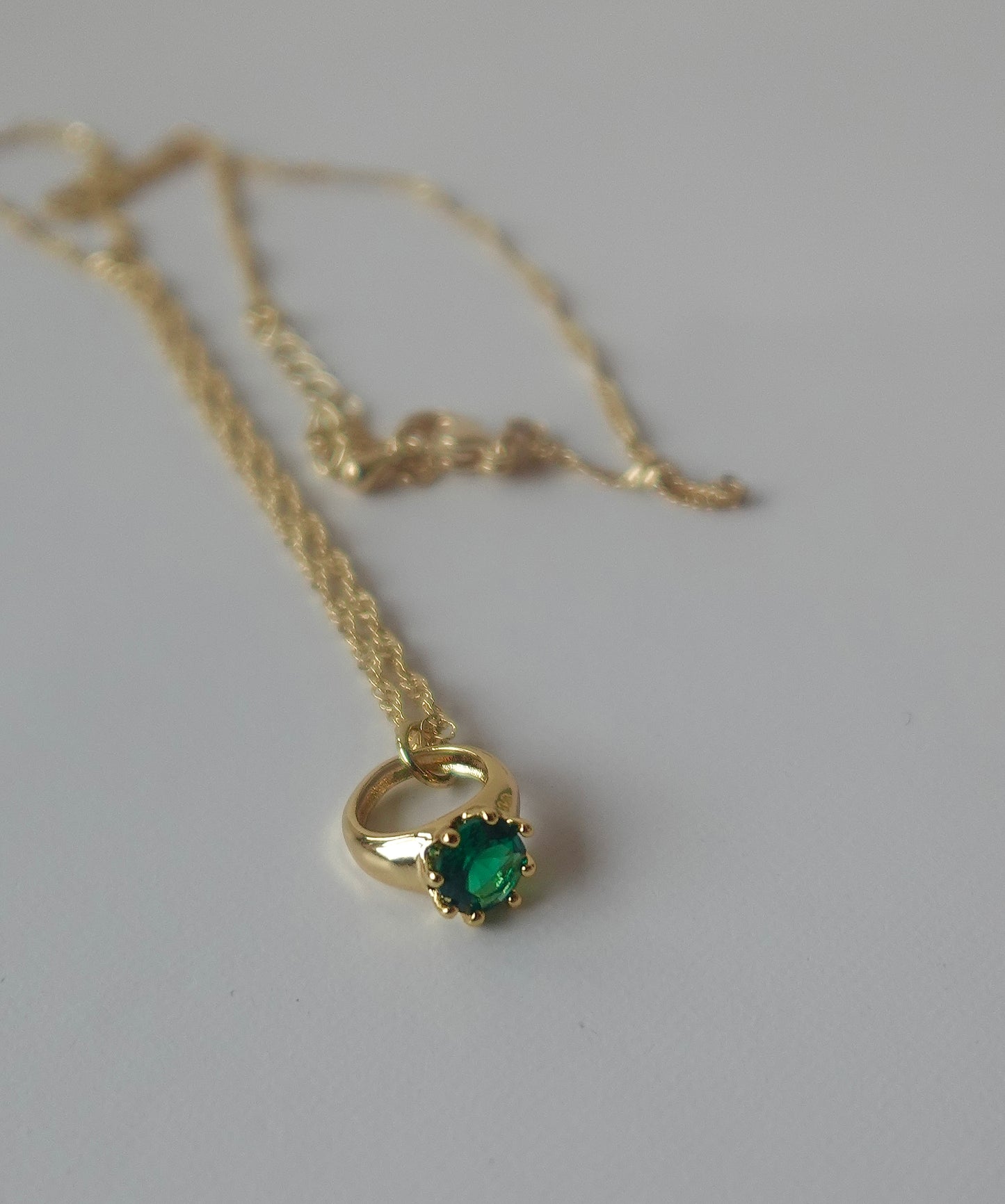 Signet Ring Gold Filled Necklace
