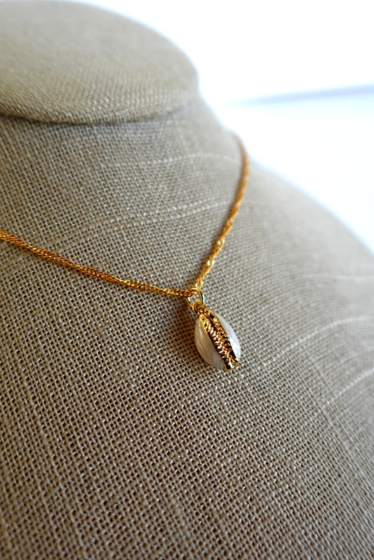 Cowrie Shell Gold Filled Necklace