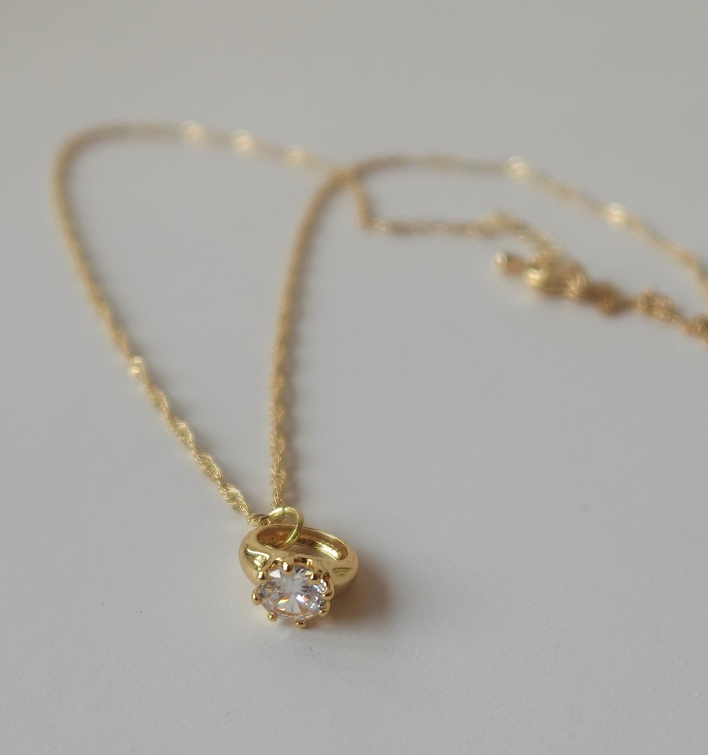 Signet Ring Gold Filled Necklace