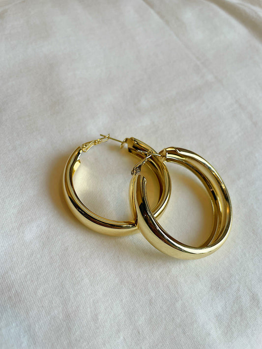 “Date Night” Gold Filled Hoop Earrings