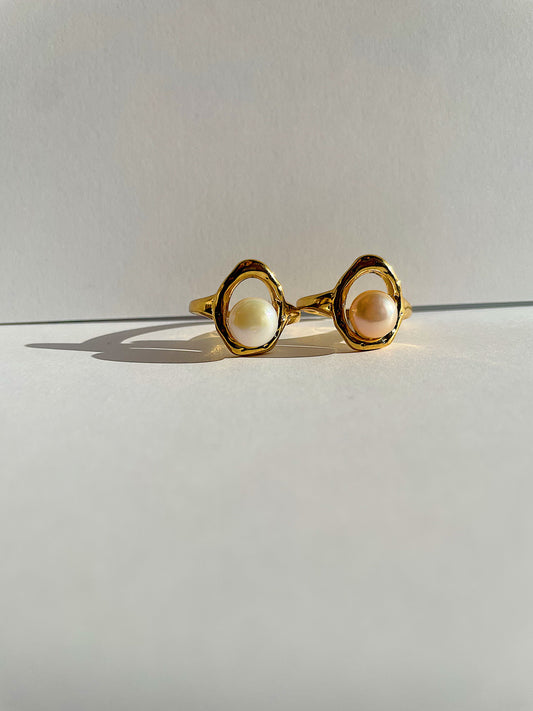 “Pearlie” Gold Filled Freshwater Pearl Ring