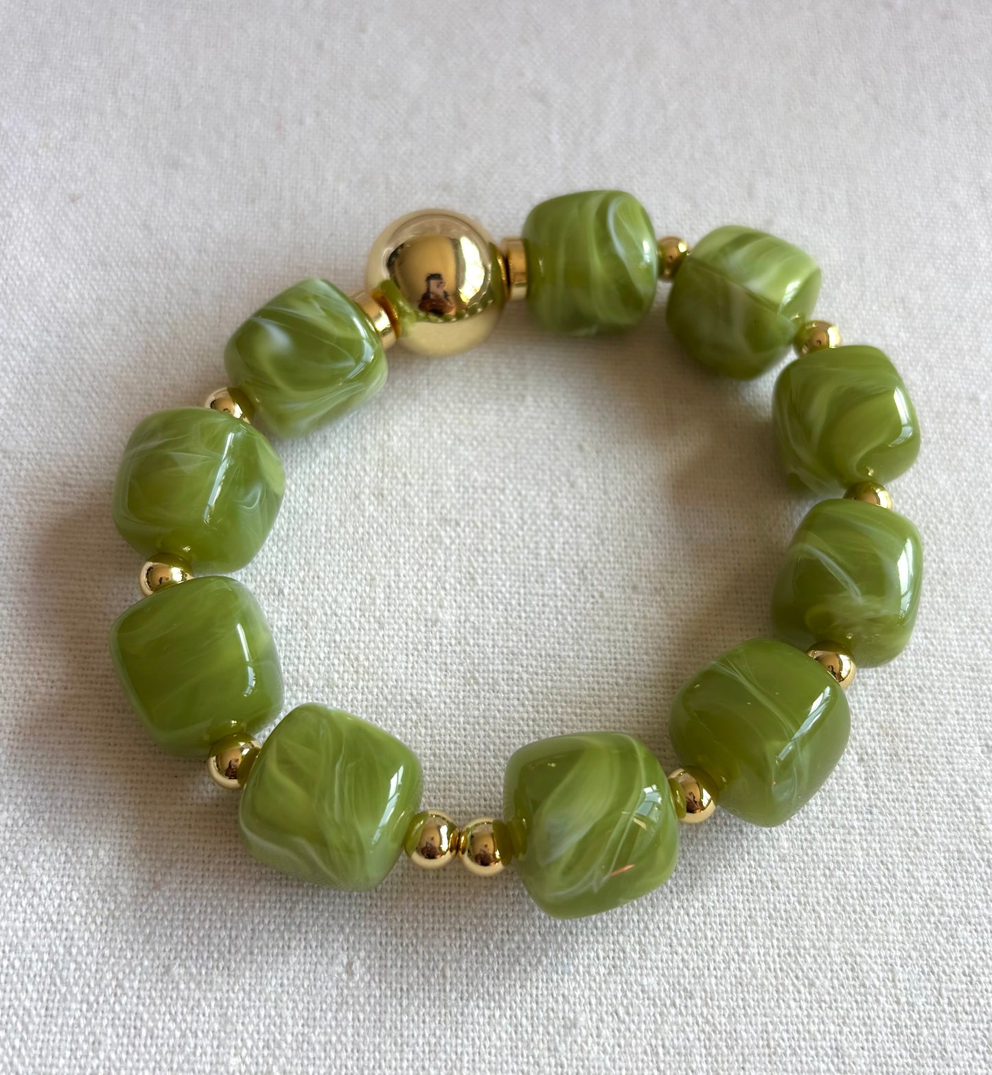 Earth Tone Gold Filled Stone Bracelets