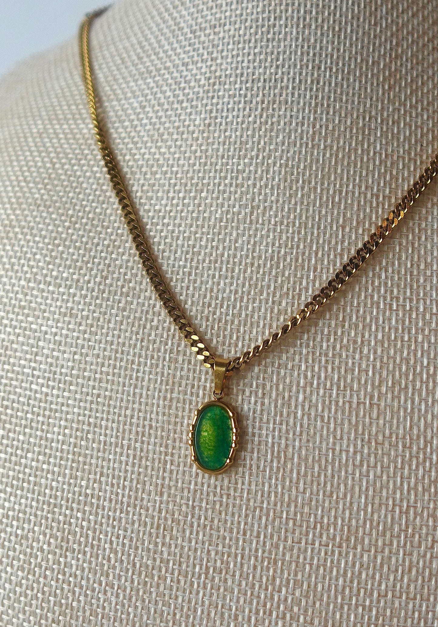 Adventurine Gold Filled Necklace