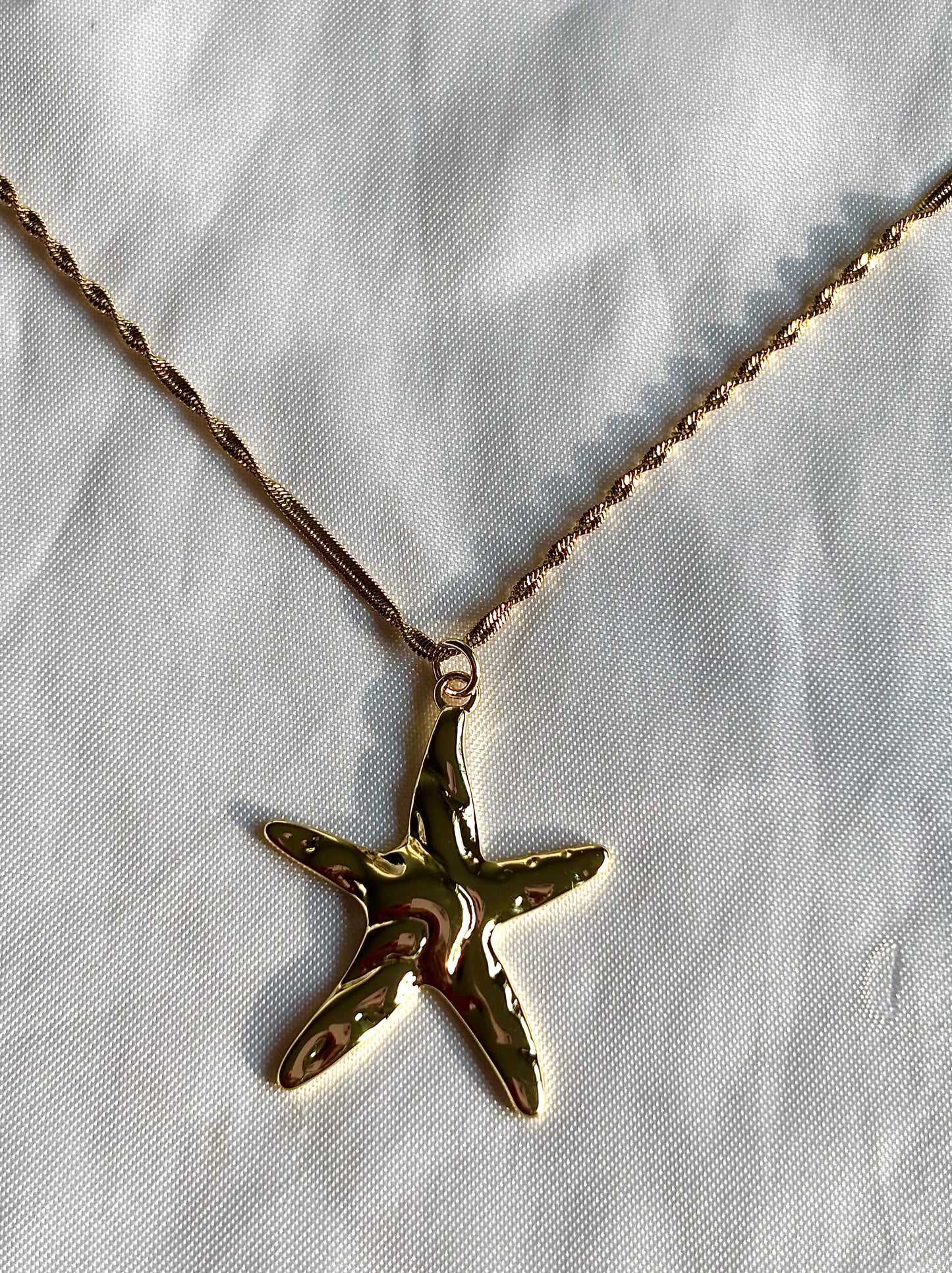 Starfish Gold Filled Statement Necklace