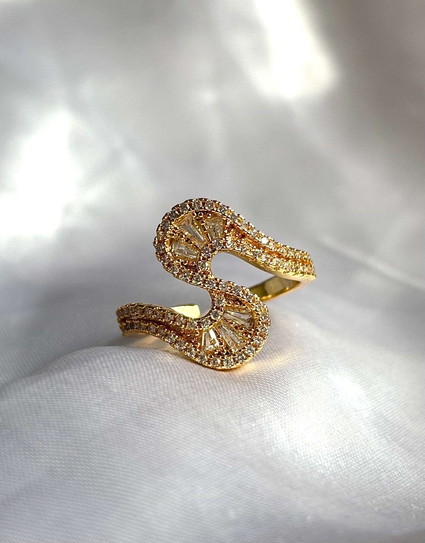 “Wavy” Gold Filled Statement Ring