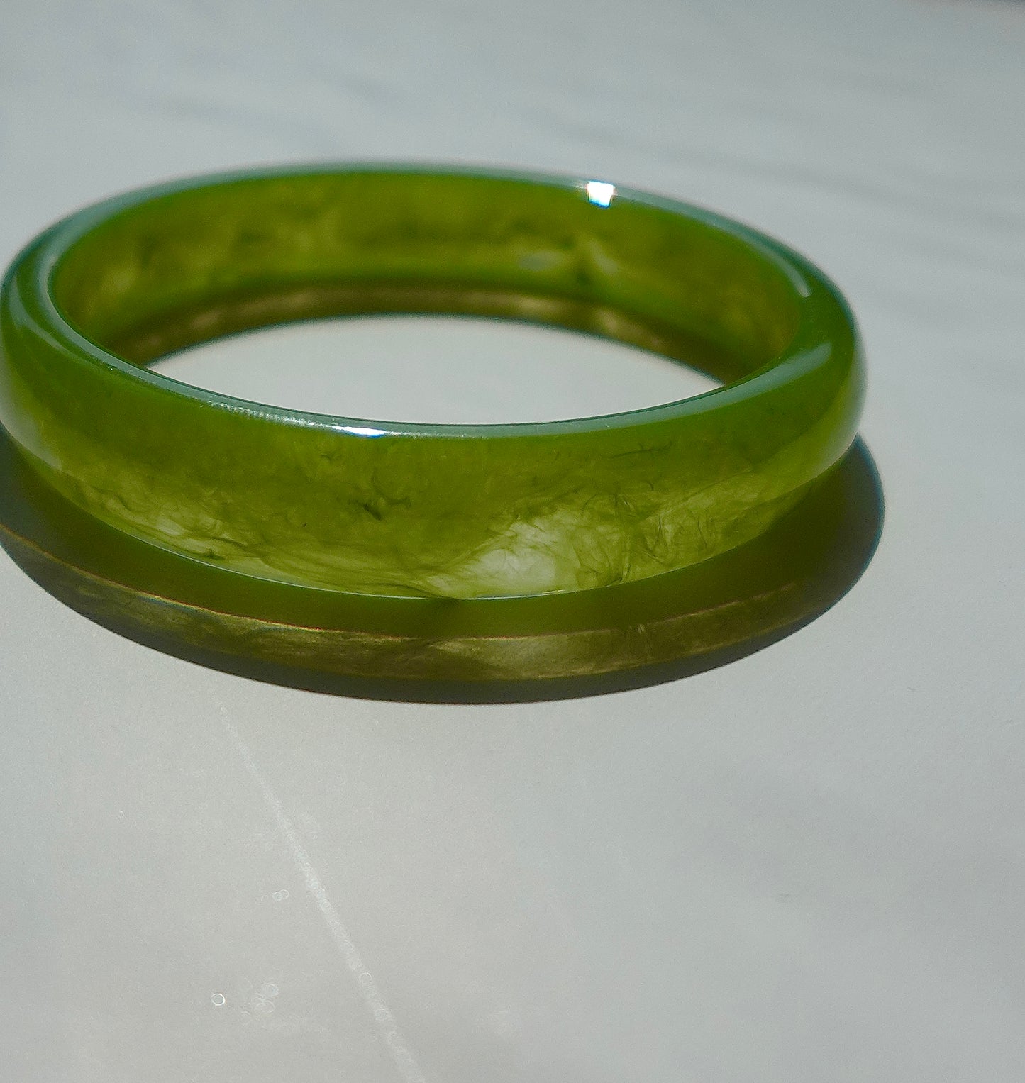 Green Apple Bangle Jade Bangle