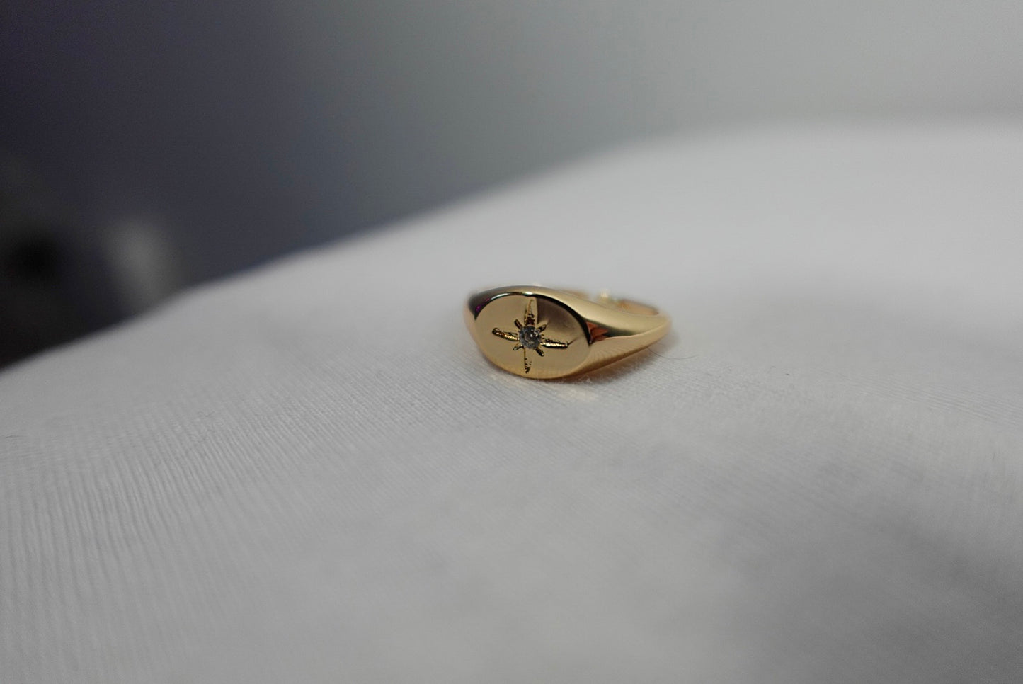 North Star Signet Gold Filled Ring