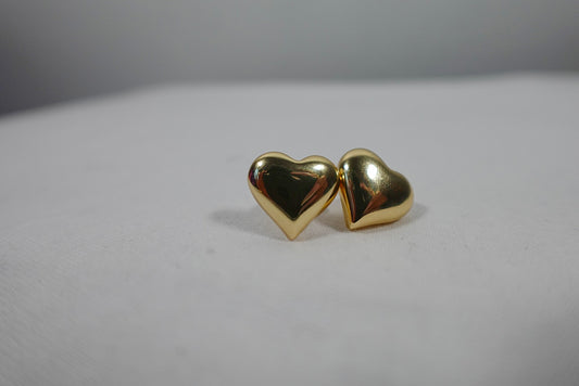 "Baby Love" Heart Gold Filled Studs