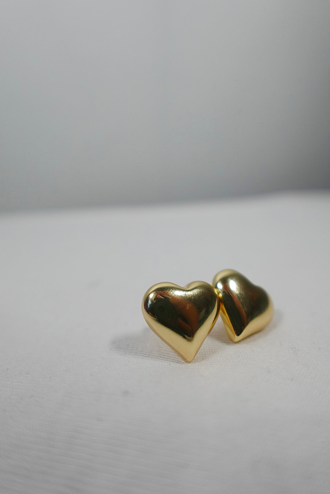 "Baby Love" Heart Gold Filled Studs