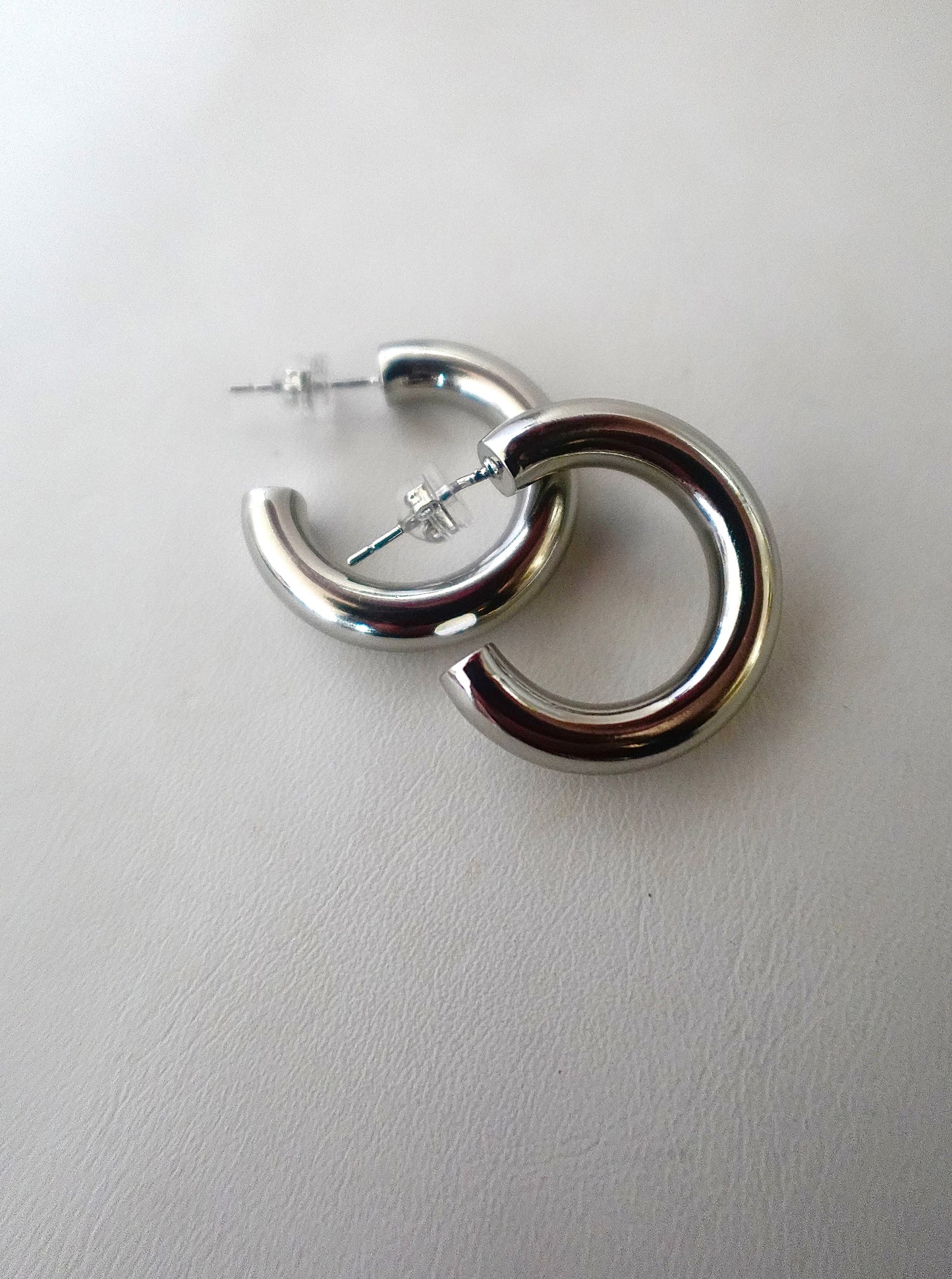 “Silver Girly” Hoop Earrings