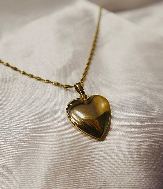 "Special Place" Gold Filled Heart Locket Necklace