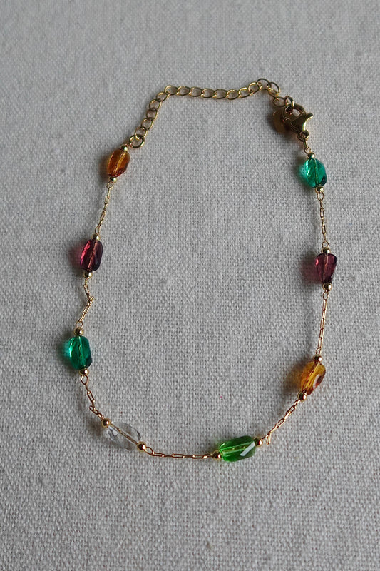 Fall Crystal Gold Filled Bracelet