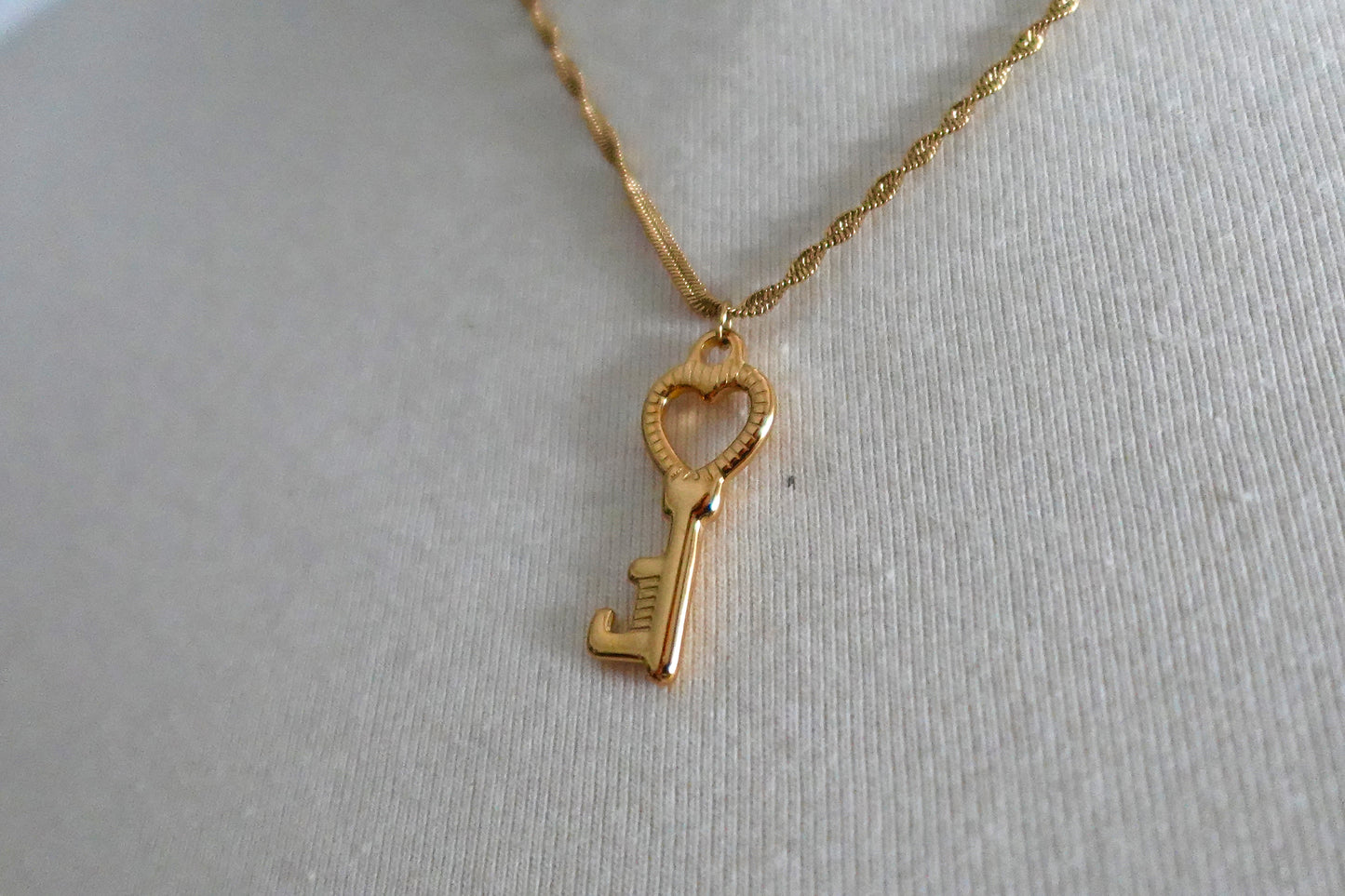 “Key To Your Heart”  Gold Filled Necklace