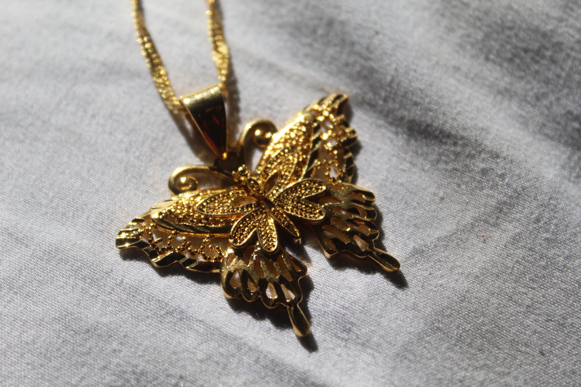 “Ariana” Gold Filled Butterfly Necklace - Serenityy The Brand