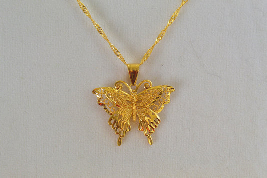 “Ariana” Gold Filled Butterfly Necklace - Serenityy The Brand