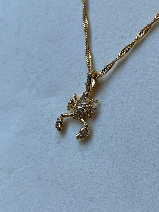 Scorpion Gold Filled Necklace - Serenityy The Brand